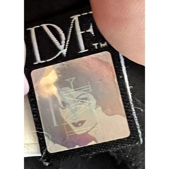 Diane von Furstenberg Blazer Jacket Women Size 12 Black Two Button Business Coat - Picture 14 of 16